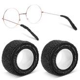 Black glasses ear cushion bandage product close-up