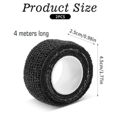 Wrapping the ear cushion bandage around eyeglasses temple