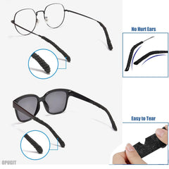 Eyewear with cushions fitting various styles including reading glasses and sunglasses