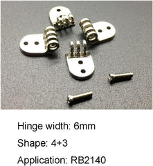 Kit contents: 1 hinge pair, screws, screwdriver