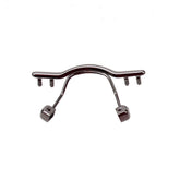 Metal gun color nose pad bridge bracket for frameless glasses
