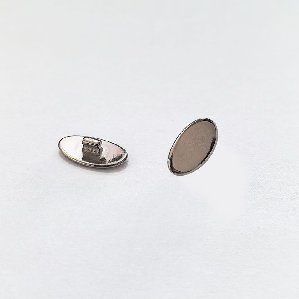 Nose pads attached to a glasses frame