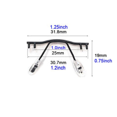 Replacement nose pad arm with screws for glasses - black