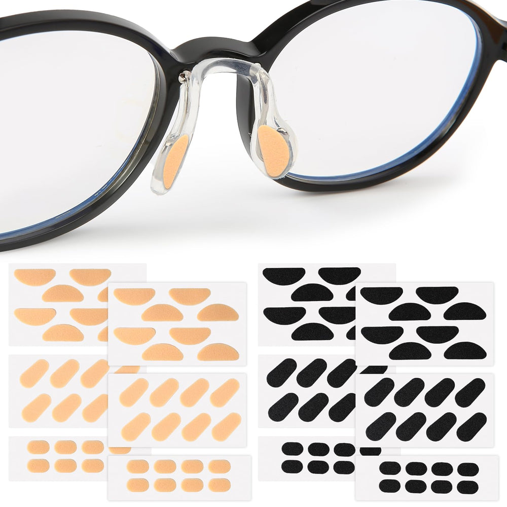 D-shaped black eyeglasses nose pad