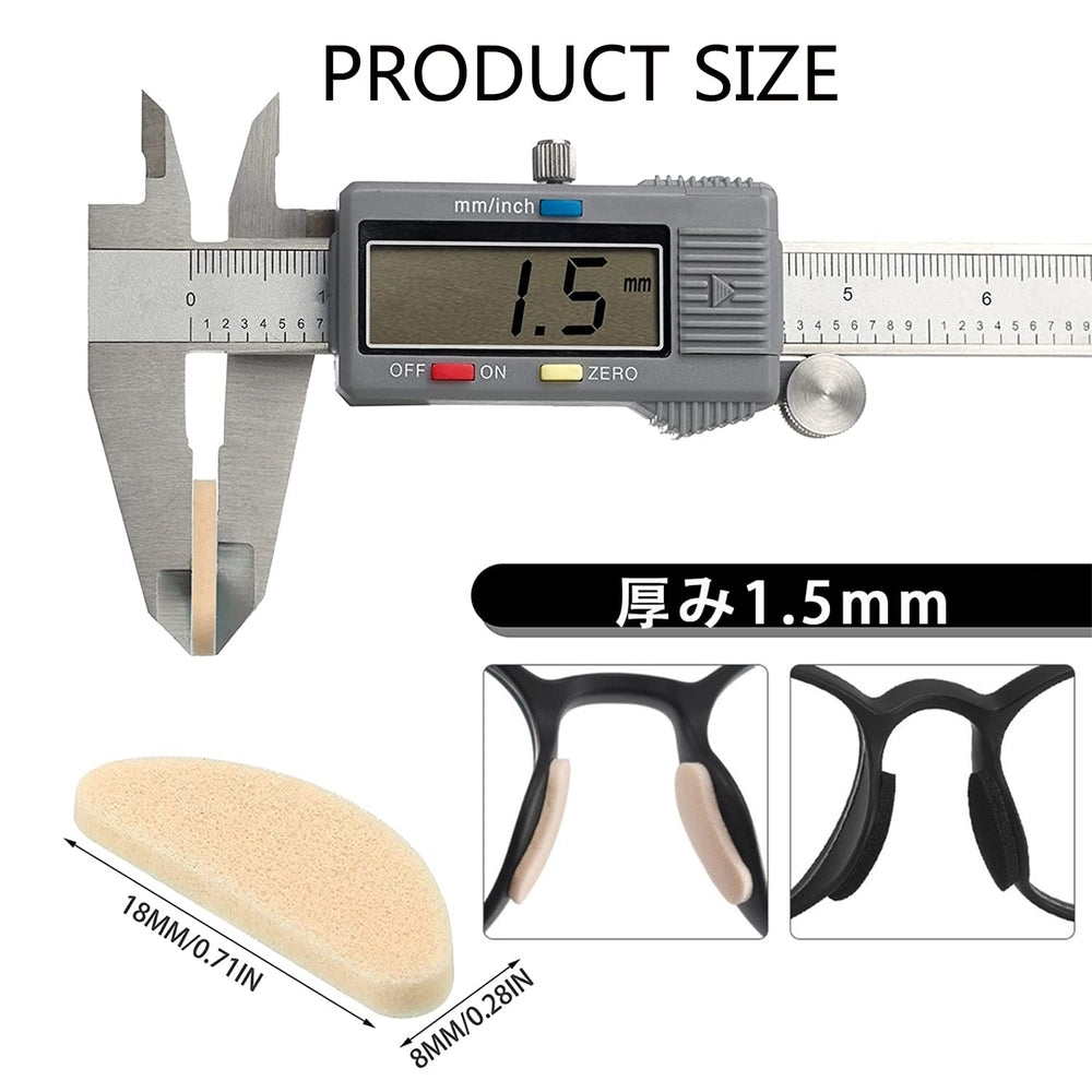 Box with 16 pairs of foam nose pads