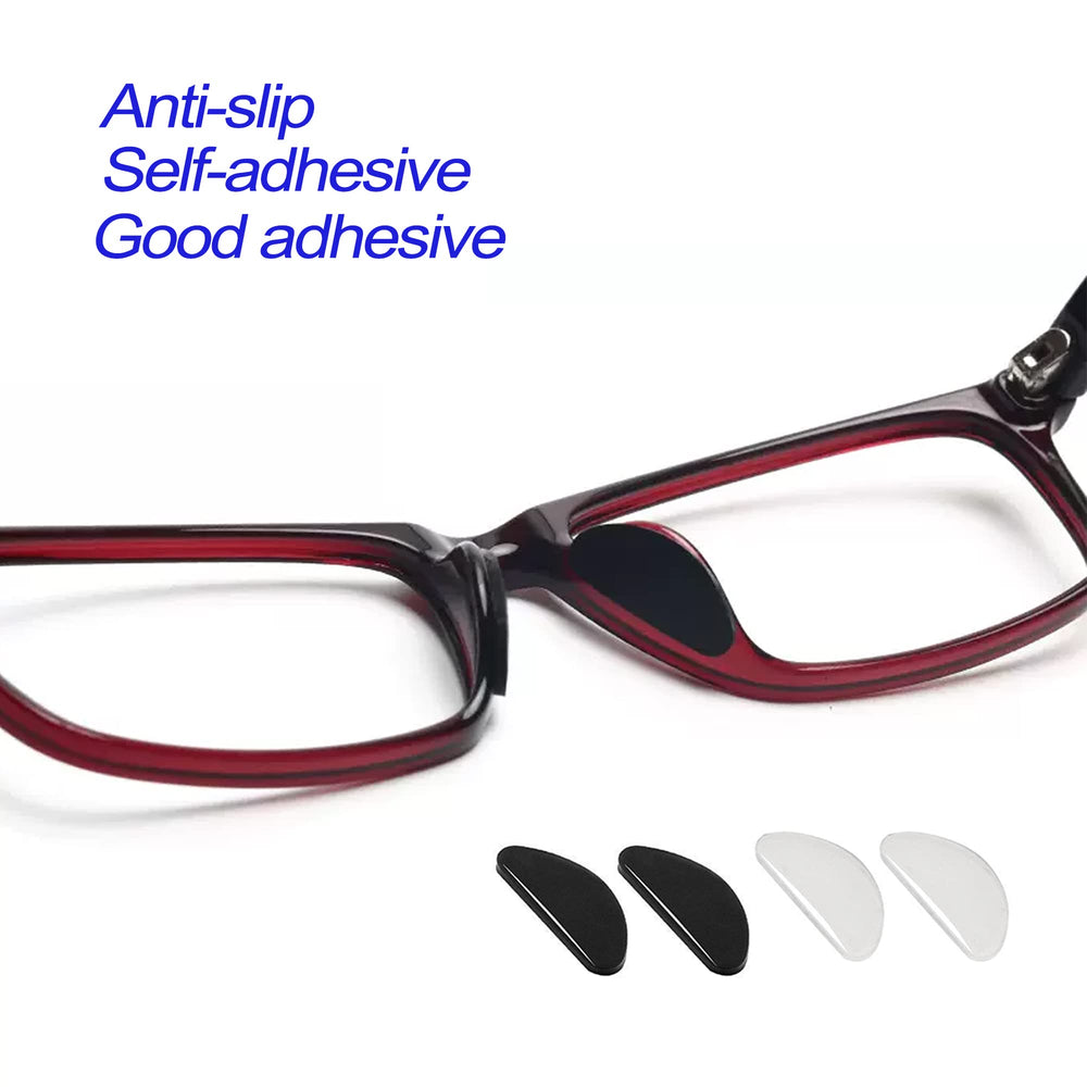 Glasses wearing silicone nose pads for anti-slip comfort