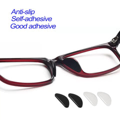 Glasses wearing silicone nose pads for anti-slip comfort