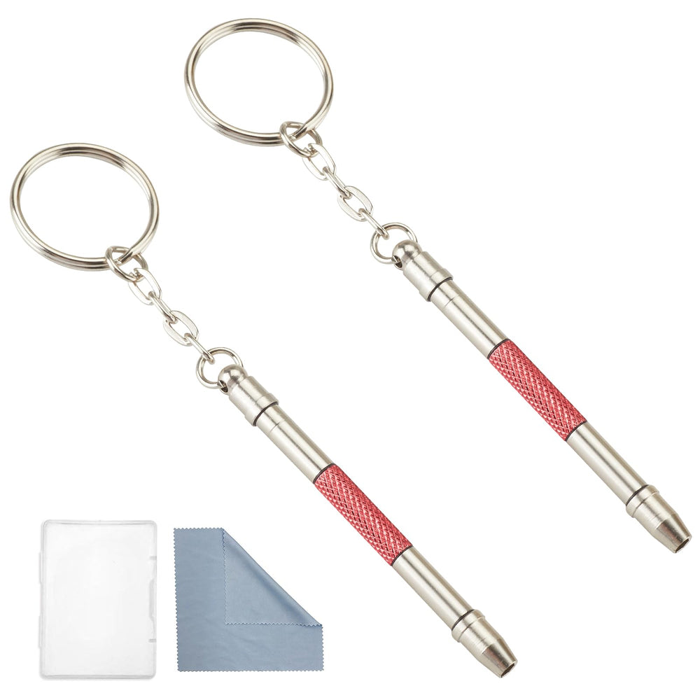 Glasses repair kit 5-in-1 mini screwdrivers on keychain