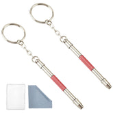 Glasses repair kit 5-in-1 mini screwdrivers on keychain