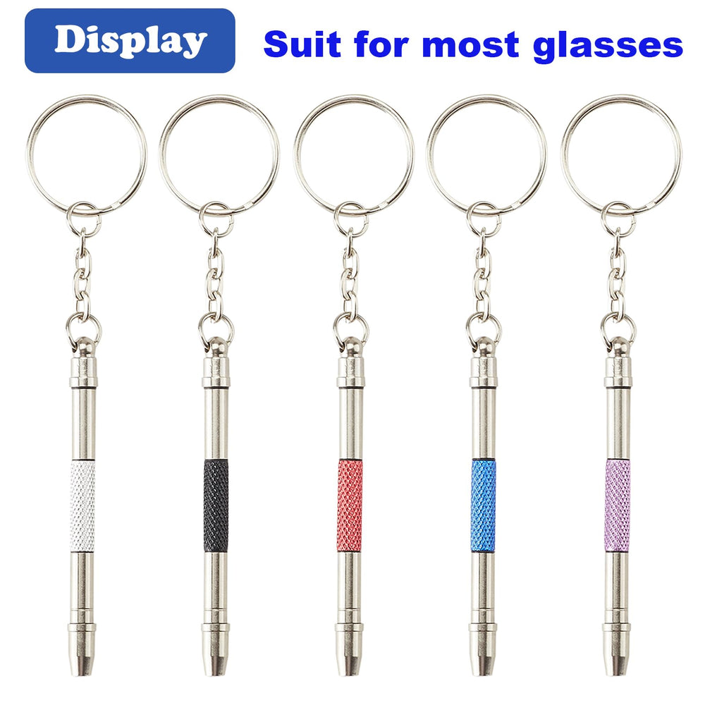Compact keychain design for on-the-go eyewear repair