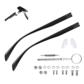 8mm wide TR90 glasses legs in black