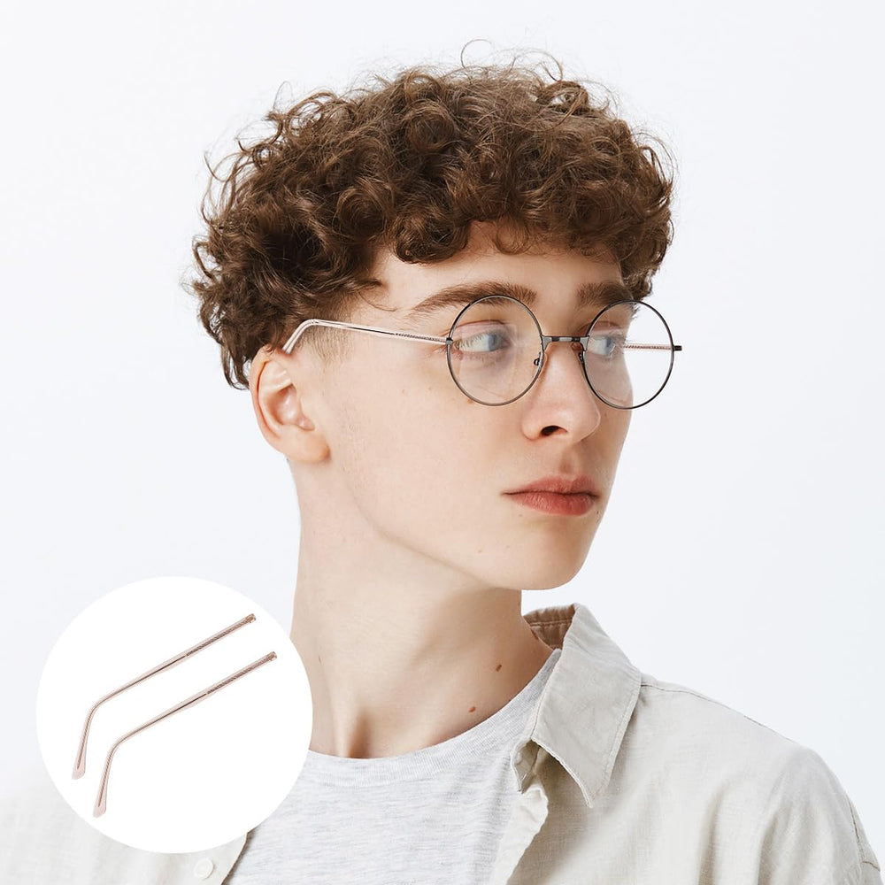 Installing temple arm on glasses