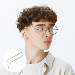 Installing temple arm on glasses