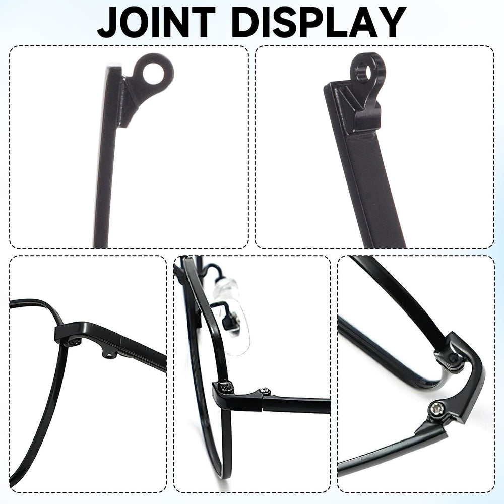 Glasses temple arms providing secure fit without ear pressure