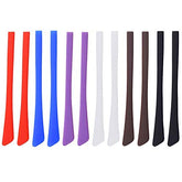 Black silicone eyeglass temple tips anti-slip