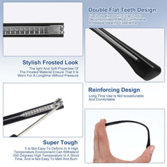 Double hinge temple arm for eyeglasses black