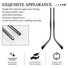 Easy-install eyeglass replacement arm - universal compatibility