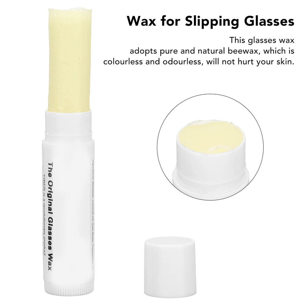 Slim pocket-sized container for beeswax glasses wax