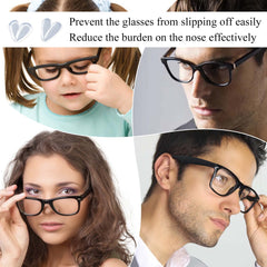 Glasses showing installed silicone nose pads