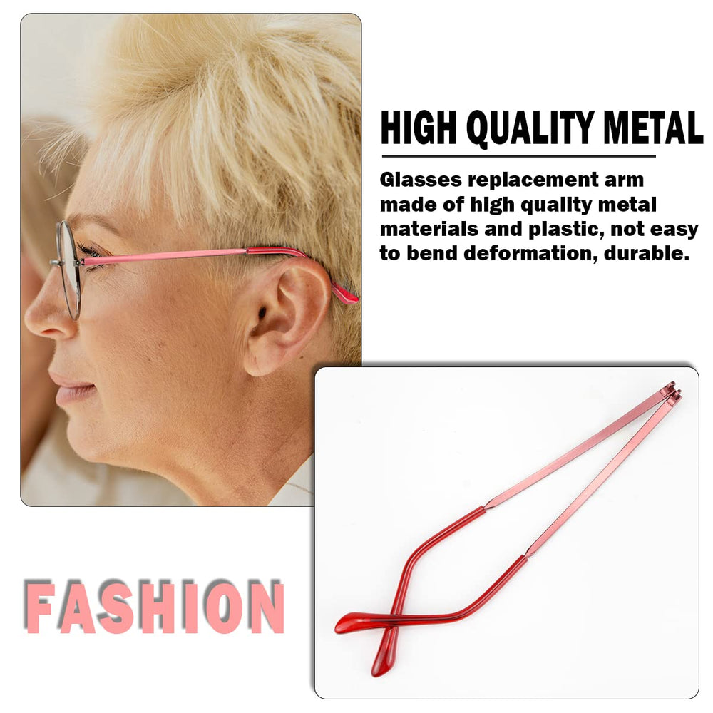 Glasses or sunglasses with replacement arm attached