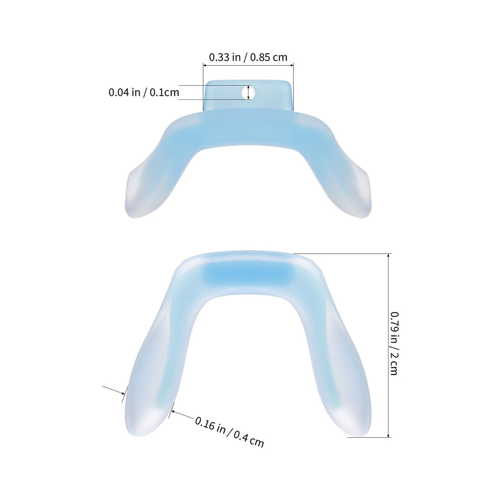 Close-up of silicone eyeglasses nose pad