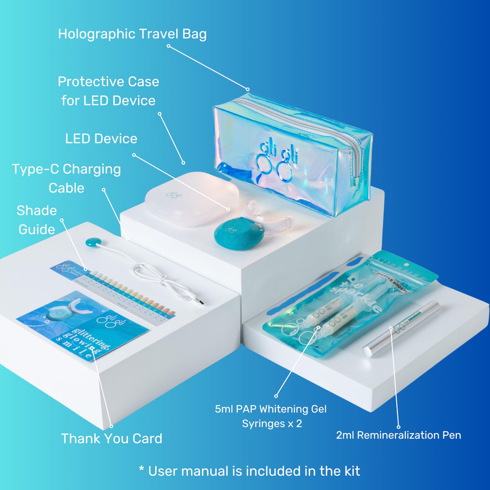 Close-up of whitening gel syringes