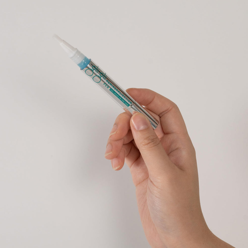 Remineralization Gel shown with enamel reference image