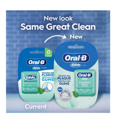 Close-up of Glide floss with a natural wax coating