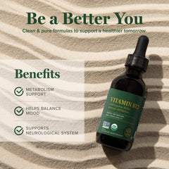 Dropper with bottle for sublingual use and serving size