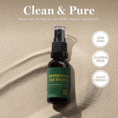 Biophotonic Liquid Gold Spray with packaging and cap