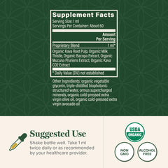 Organic Kava Calm drops with dropper