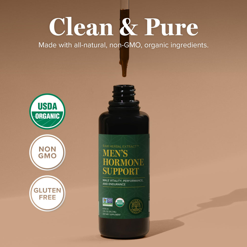 Label highlighting organic and wildcrafted ingredients with no fillers