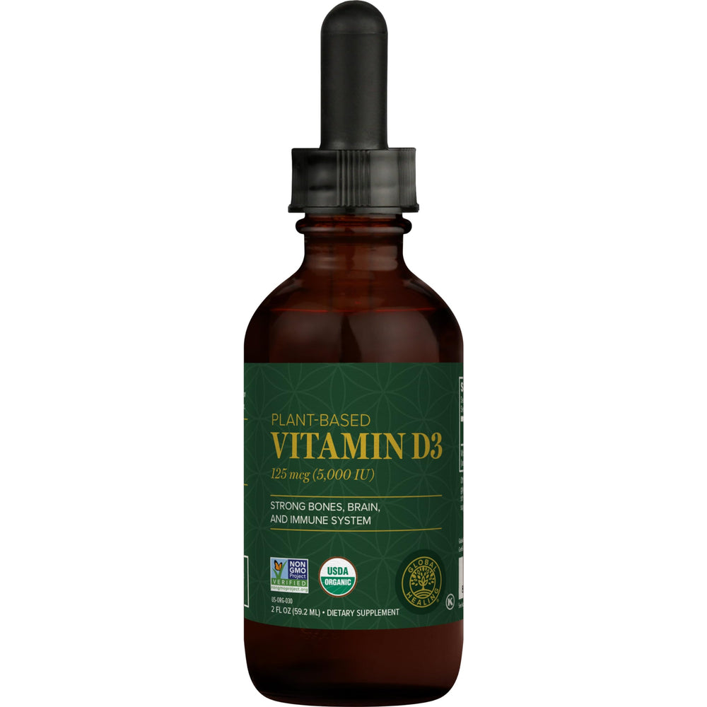 Global Healing Center Vitamin D3 5000IU Liquid Drops for Women and Men