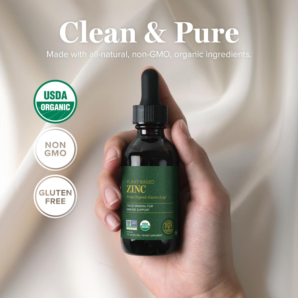 Global Healing Zinc Liquid packaging and dropper