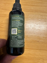 USA-made zinc liquid in a cGMP facility label
