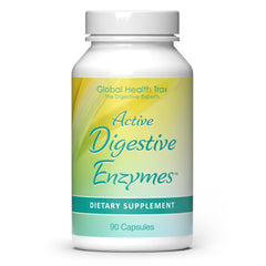 Global Health Trax Active Digestive Enzymes bottle and cap