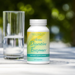 Back of bottle highlighting 12-enzyme blend