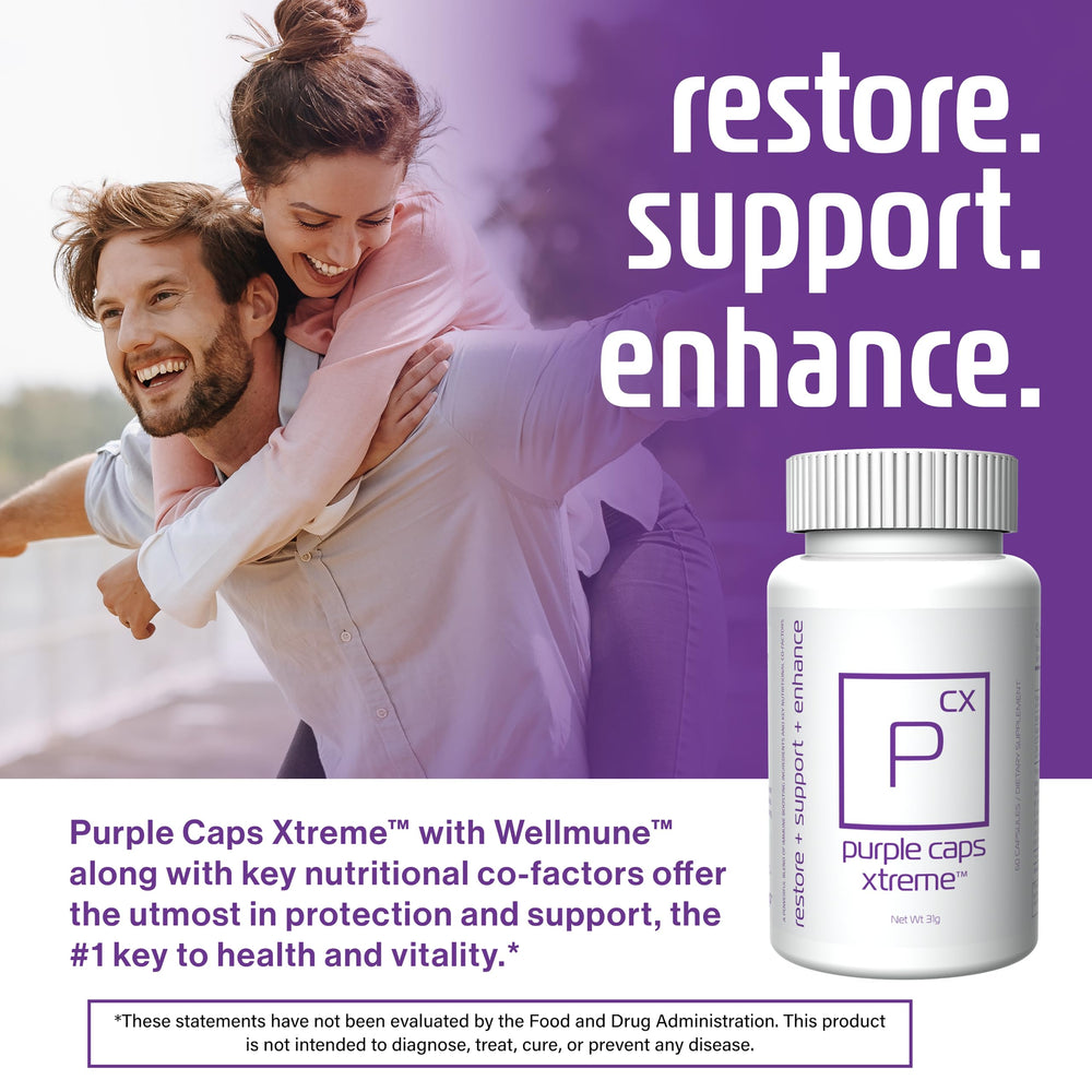 Rotkin Wellness branding on Global Purple Caps Xtreme bottle
