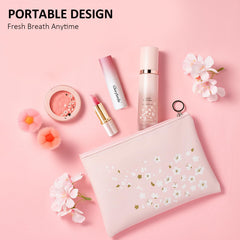 Fresh breath concept with mint and peach visuals