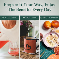 Glow Botanica Glow Bloating SOS citrus glass showcases bright flavor and hydration.