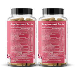 Vegan and gluten-free labeling on Glow Prenatal Vitamins packaging
