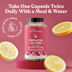 Vitamin Angels partnership logo with Glow Prenatal Vitamins