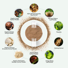 L-Theanine and Ashwagandha highlighted in the formula