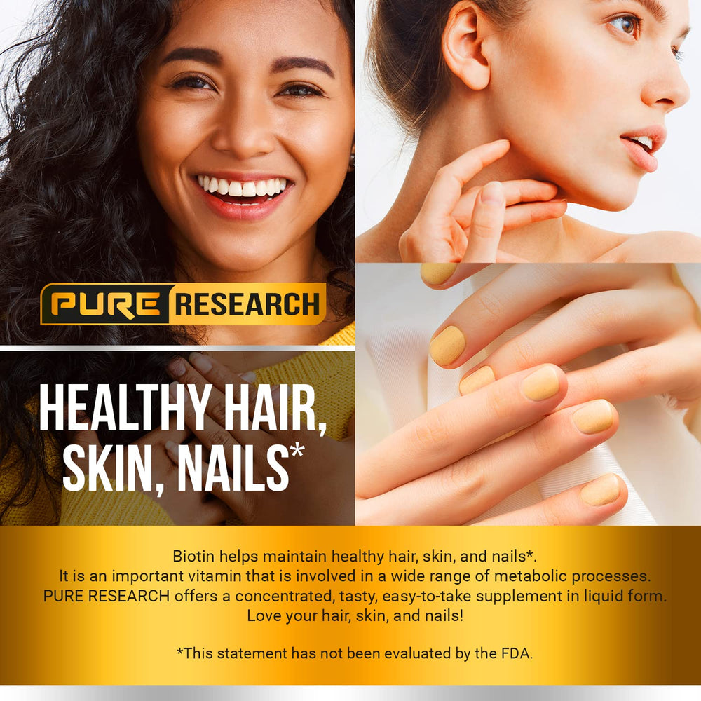 Concept image showing glowing skin, healthy hair and nails