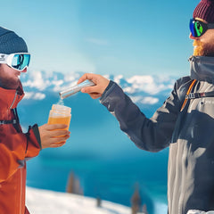 Close-up of GlowRoot Lemonade electrolyte powder stickpack