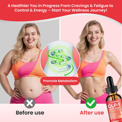 GLP-1 drops featuring prebiotic fiber and aloe vera for gut health