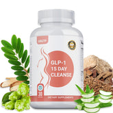 GLP-1 Natural Cleanse bottle and label on white background