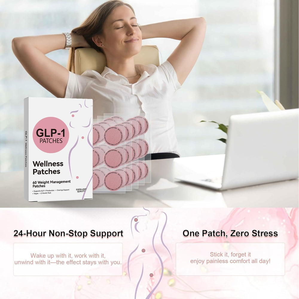 Applying GLP-1 patch to clean dry skin