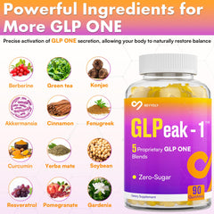 90 gummies bottle of GLP ONE gummy supplements