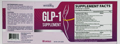 Nutrition facts panel close-up for GLP ONE